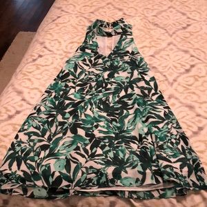 Karlie brand dress; green and white; Size S